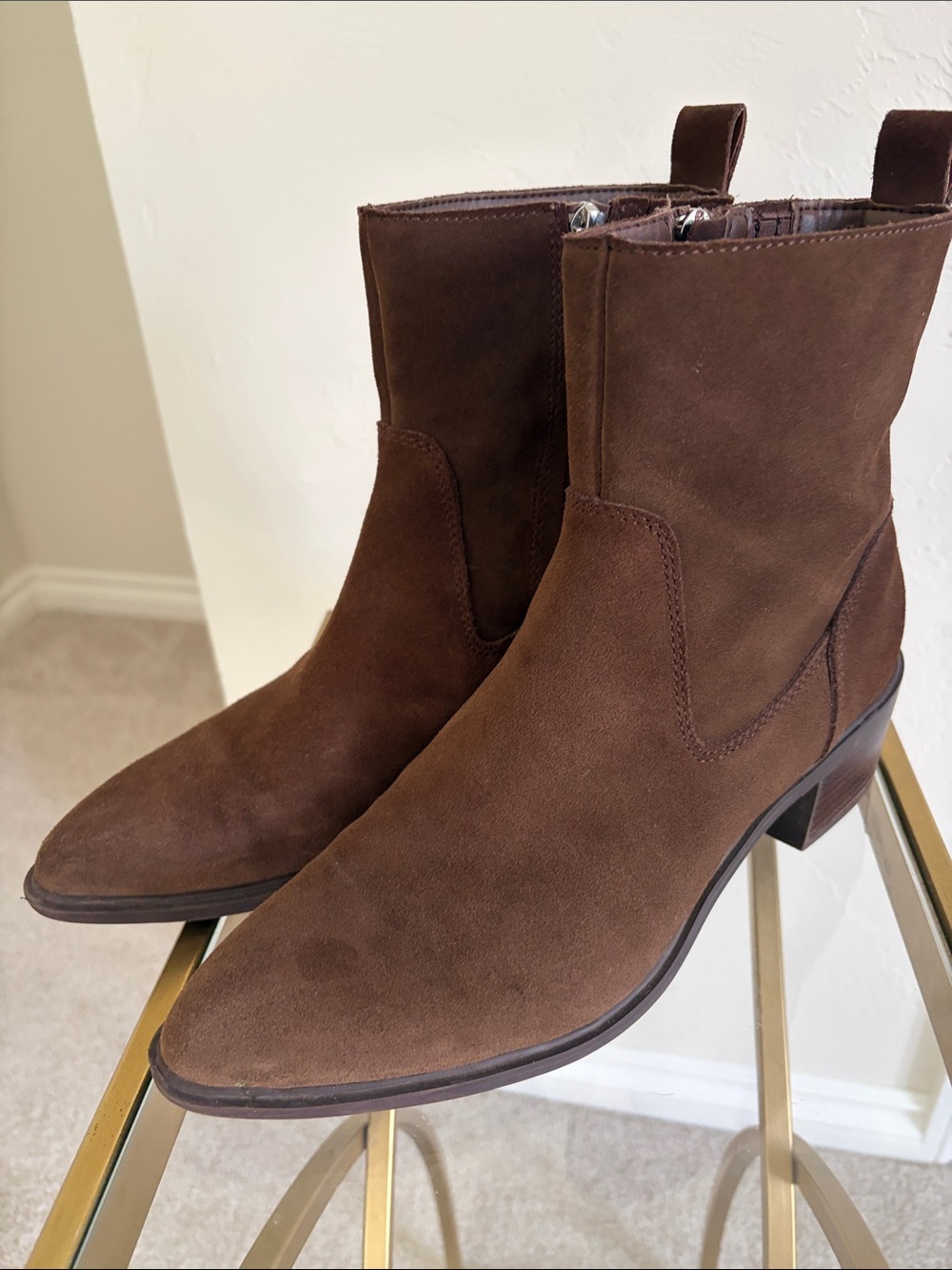 Dolce Vita Brown Suede Mid-Calf Boots